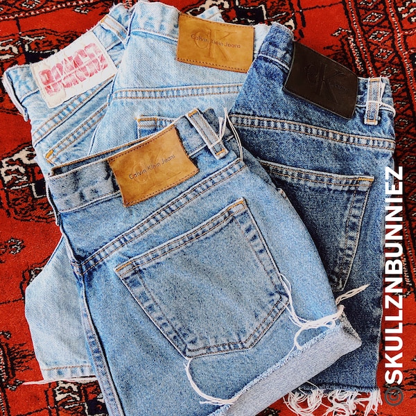 Vintage Highwaisted Shorts Mystery Box Random High Quality Vintage Brand, all sizes/washes, polo ralph lauren, calvin, tommy, lee etc