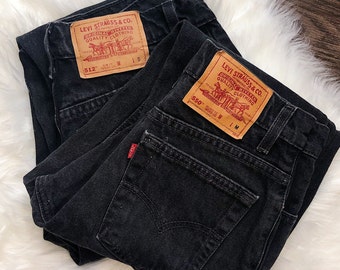 Levi Black Vintage Highwaisted Jeans - all sizes, customizable, custom to order