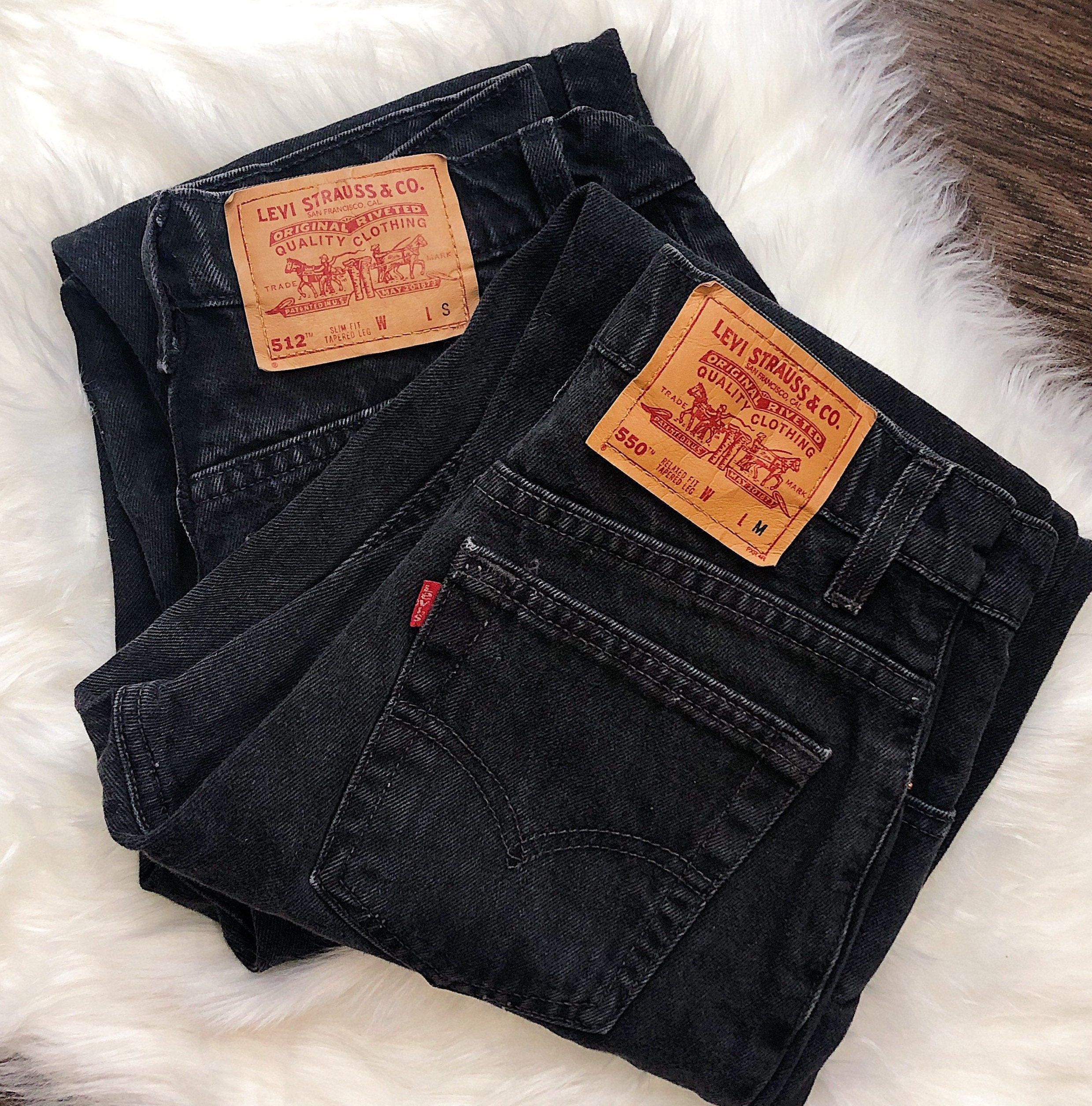 Levi Black Vintage Highwaisted Jeans All Sizes - Etsy