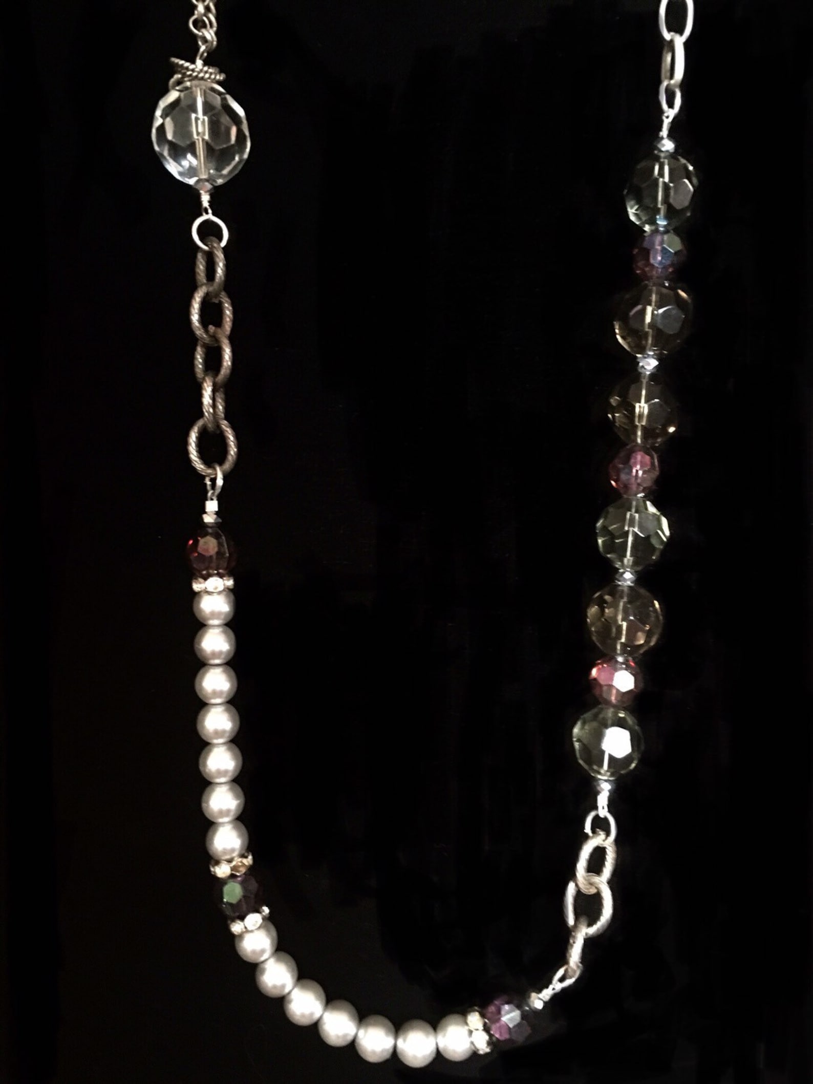 Classic Single Long Strand Necklace W/ Twist Bracelet Etsy