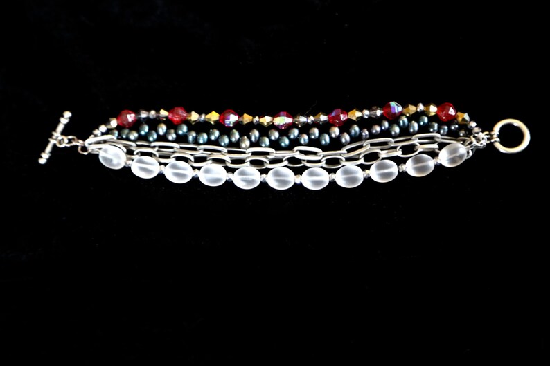 Classic Single Long Strand Necklace W/ Twist Bracelet Etsy