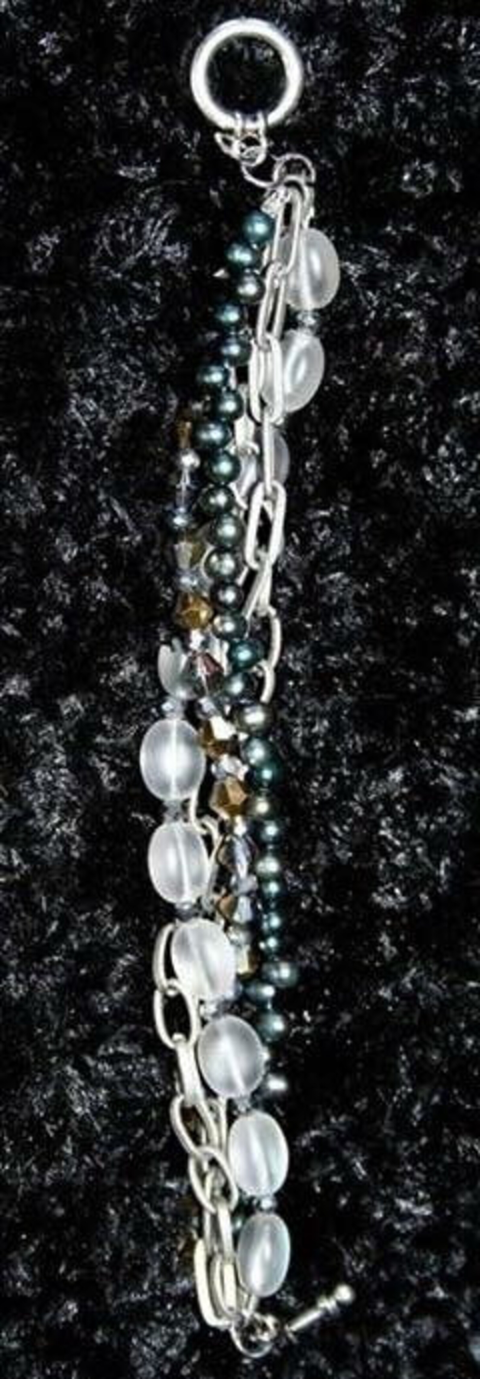 Mixed Metal Charm Statement Bracelets Etsy