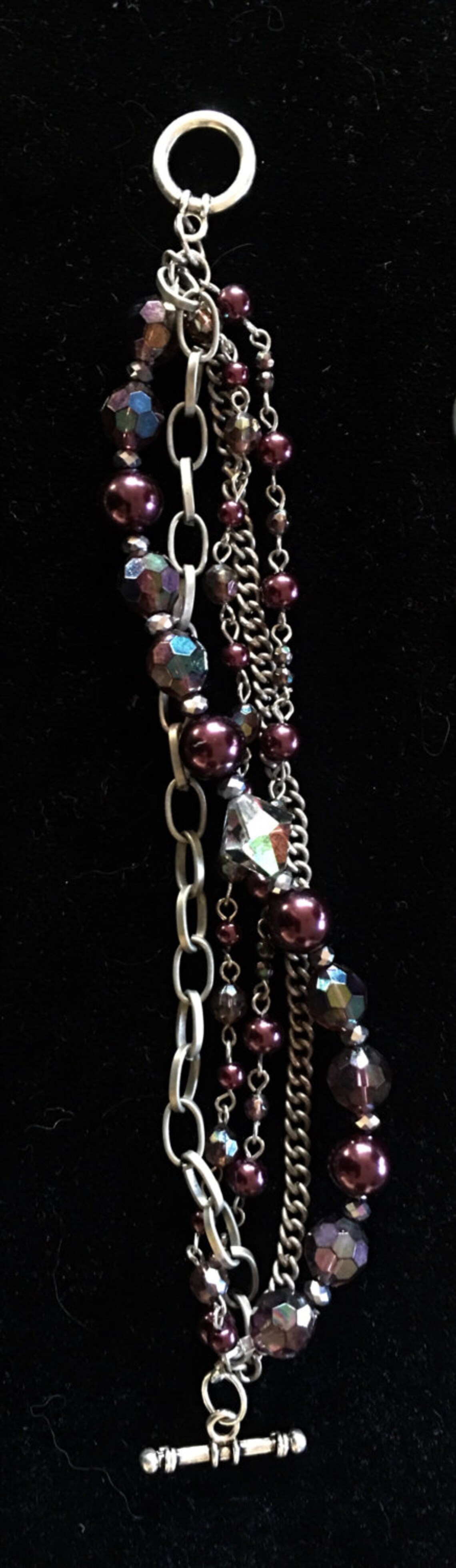 Classic Single Long Strand Necklace W/ Twist Bracelet Etsy