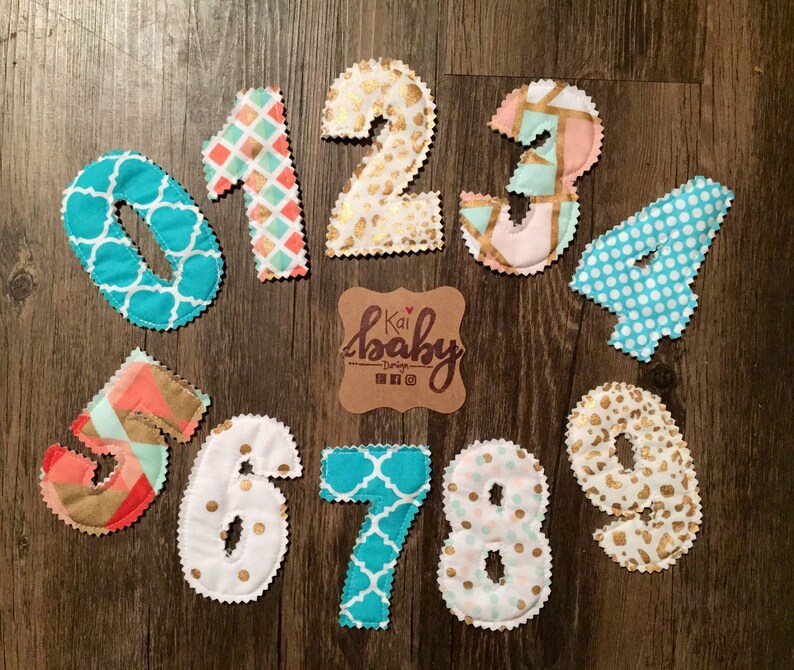 Fabric Numbers Multiple Fabrics design Your Own Etsy
