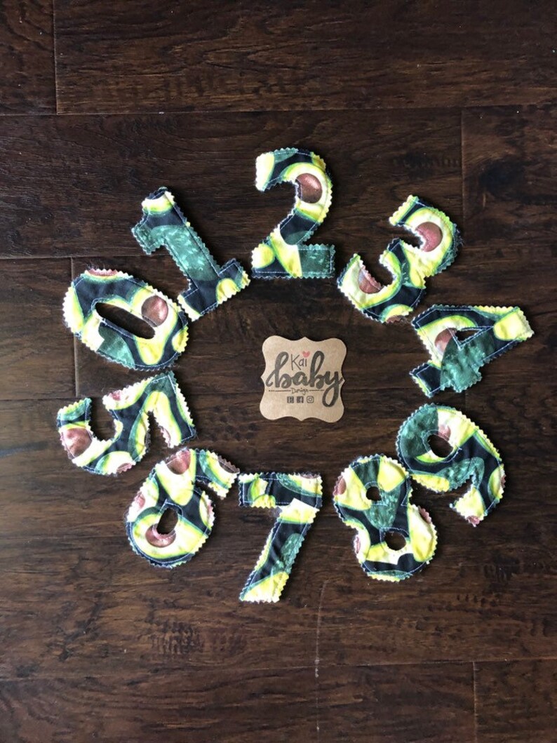 Felt Backed Numbers Fabric Numbers Single Fabric Ready to Etsy