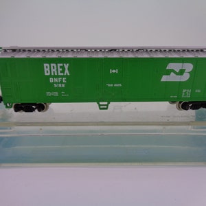 Modelo ferroviário Atlas escala N - Mech Reefer 50&#39; Burlington Northern (caixa)