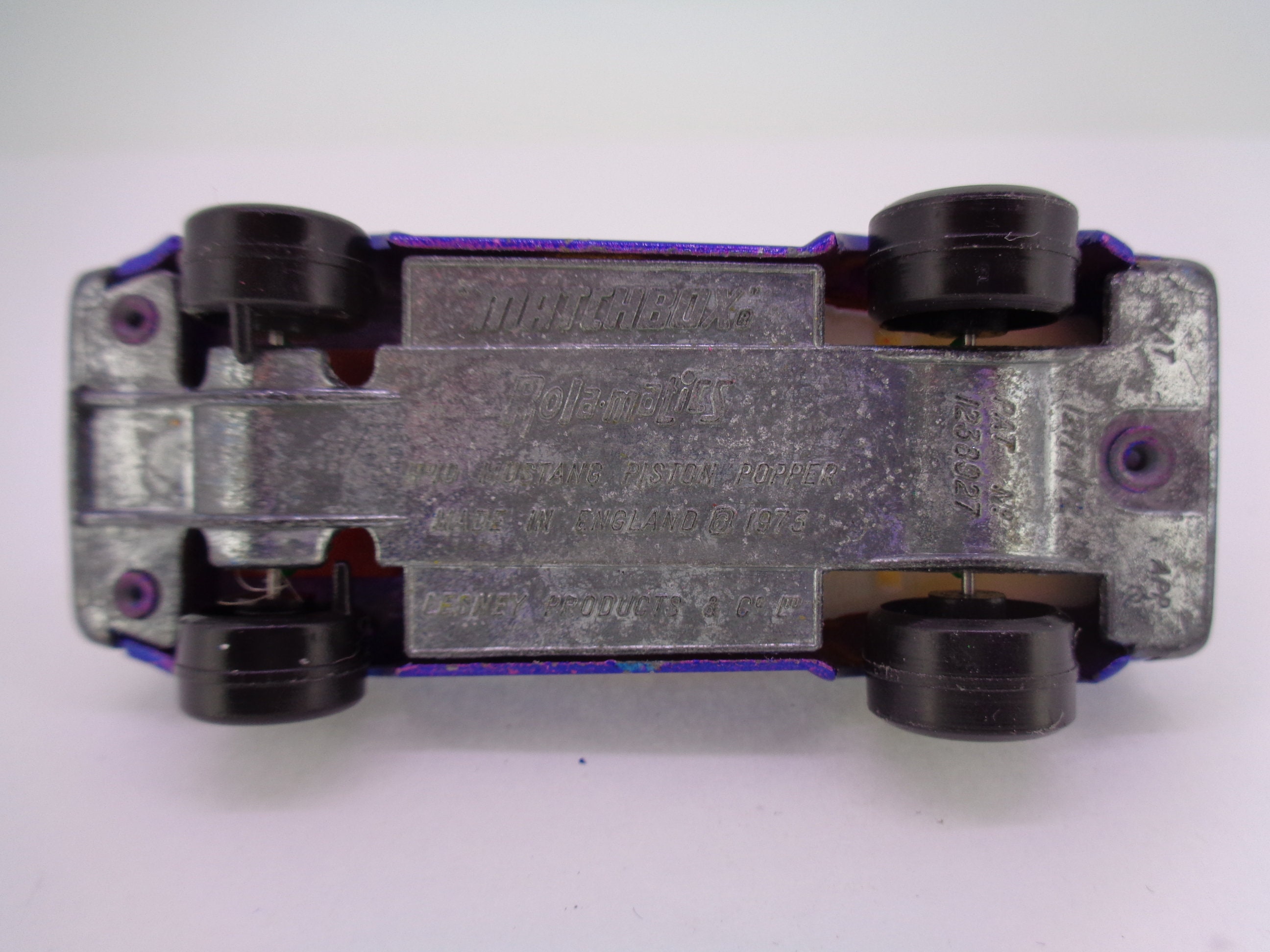 Vintage Lesney Matchbox Rolamatics No.10 Mustang Piston Popper