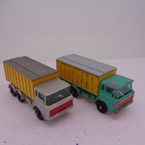 1960s Lesney Moko Matchbox diecast No.47c DAF Tipper container truck