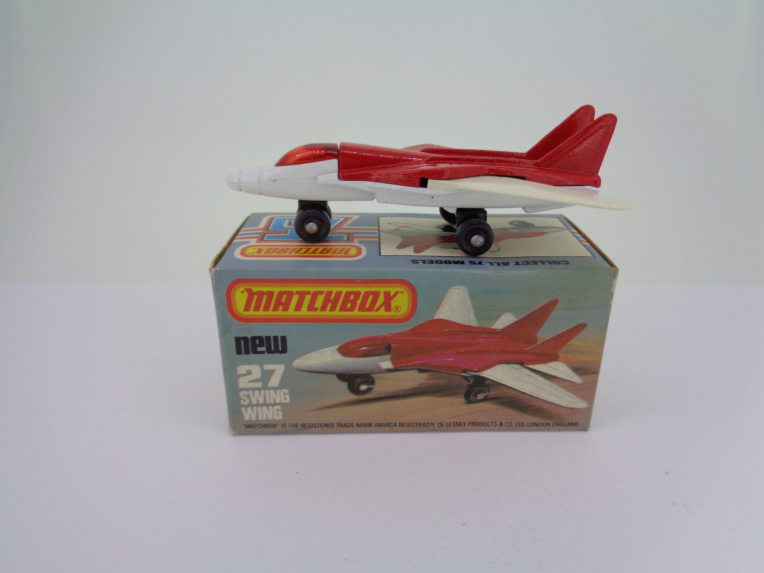 1980s Lesney Matchbox Superfast N.27f Swing Wing Jet Red/white Etsy UK