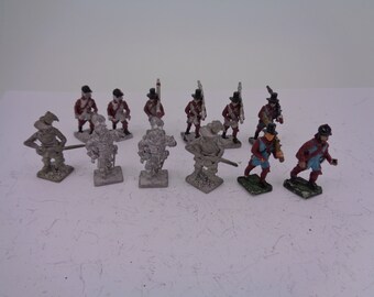 12x Vintage Hinchliffe Metal Soldier 