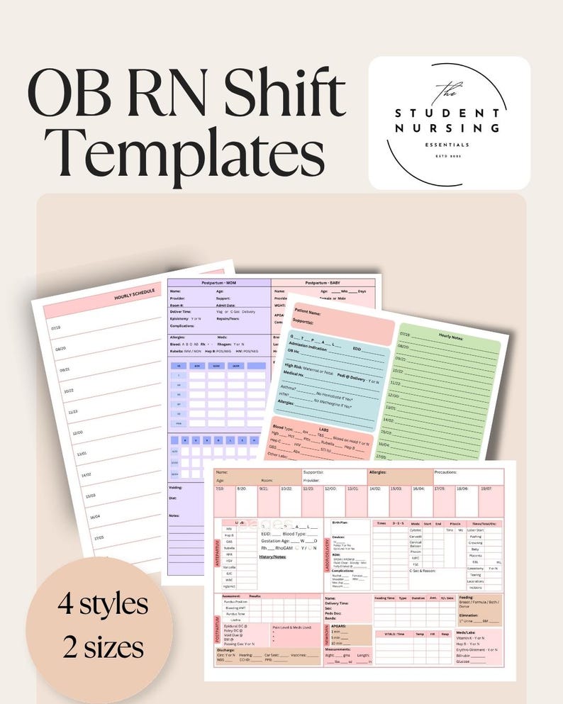 Ob Lab Template The Ultimate Digital Nursing School Bundle - Etsy