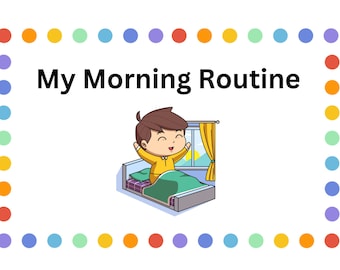 My Morning Routine Social Skills Story For Children, Digital Download, Social Story For Children With Autism, Special Education, Sensory