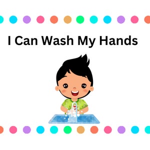 I Can Wash My Hands Social Story For Children, Digital Download, Social Story For Children With Autism, Special Education, Sensory