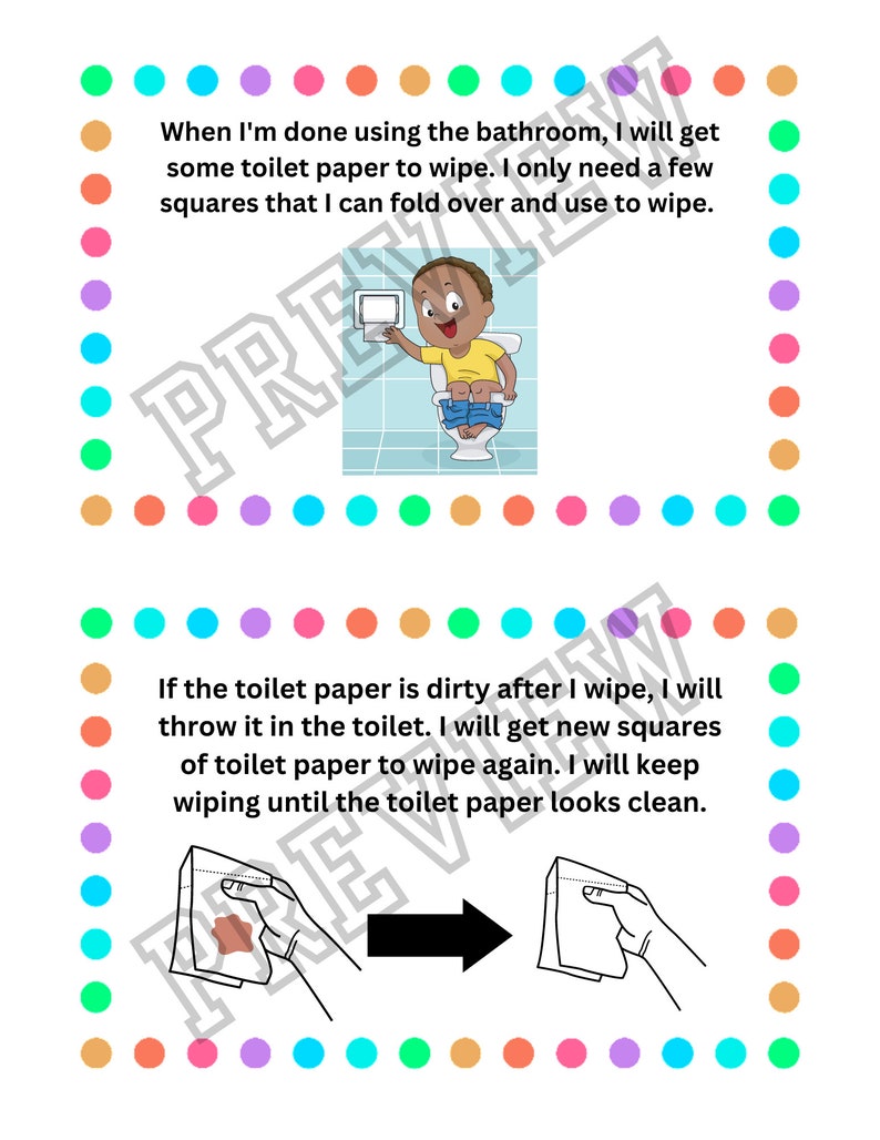 I Can Use the Toilet Social Story for Toileting, Potty Training, Self