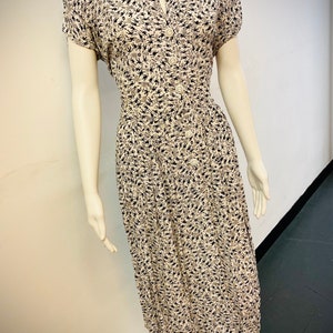 Vintage 1940s Novelty Print Dress