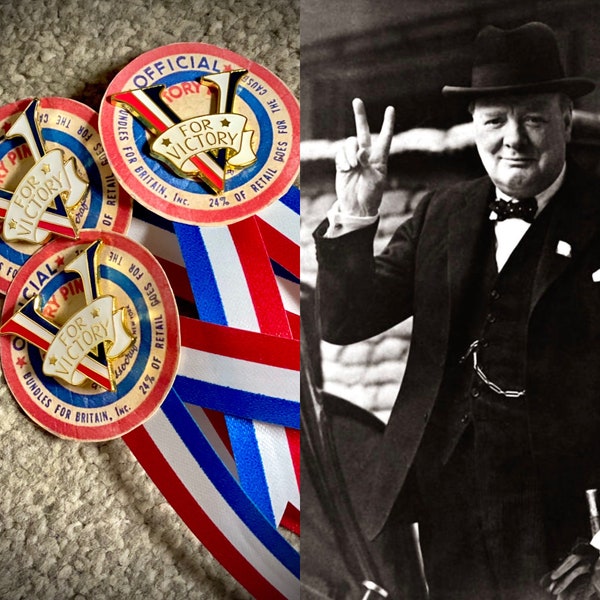 Reproduction 1940s Victory Badges