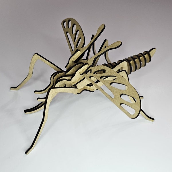 3D Wooden Mosquito Puzzle