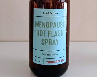 8 oz. Menopause Hot Flashes SPRAY by Florfauna // 8 oz. each // Essential Oils Therapeutic and Aromatherapy