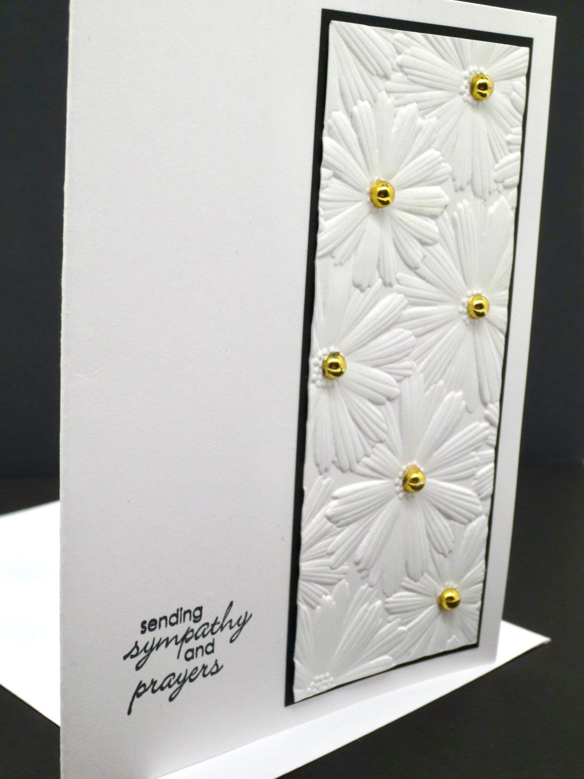 Handmade With Sympathy Embossed Card: Stampin up Condolence Card - Etsy