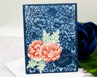 Handmade All Occasion Card: Stampin Up Card, Floral Feminine Card