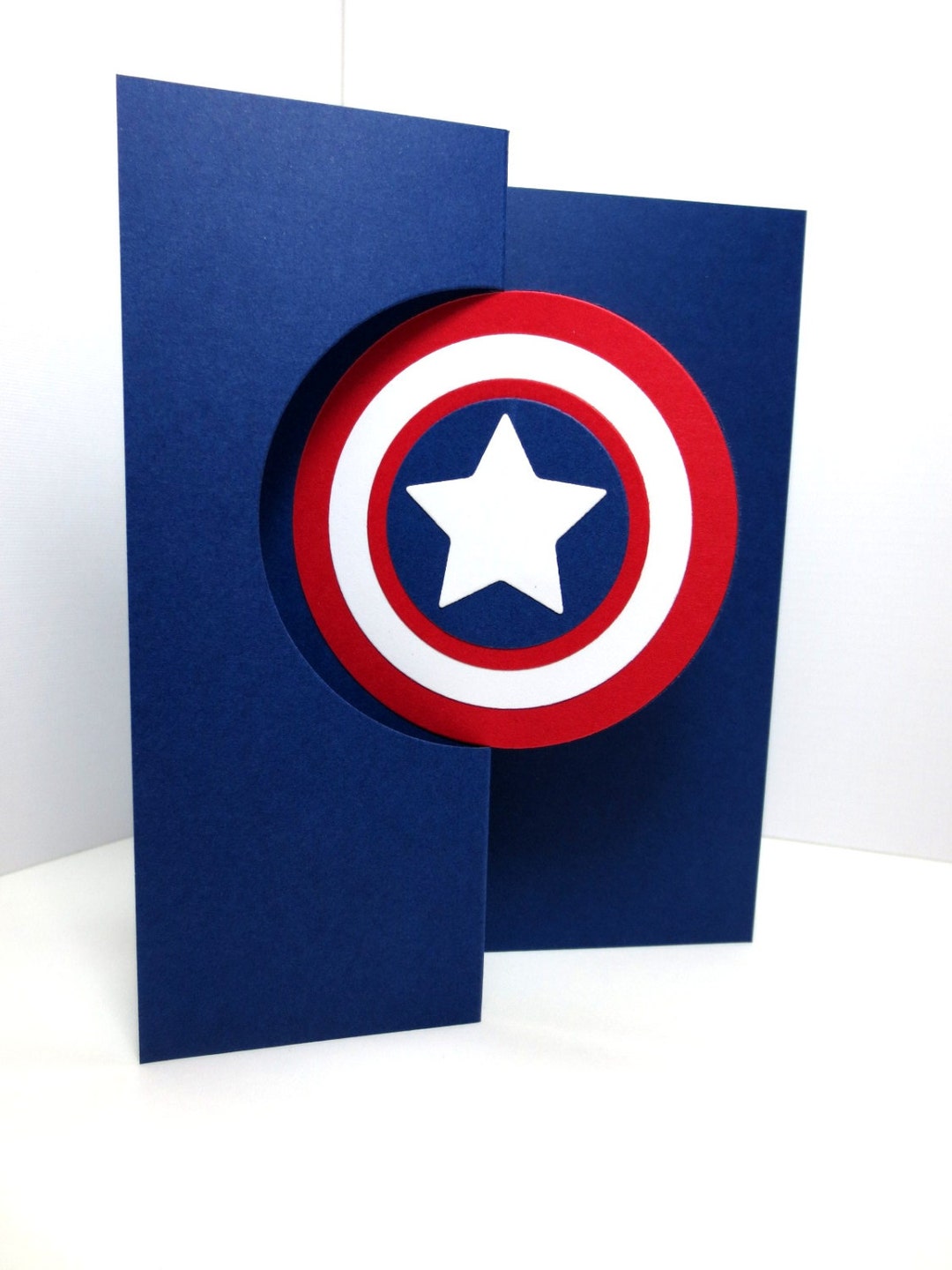 Captain America Card: Handmade Just Because, Masculine, Captain America ...