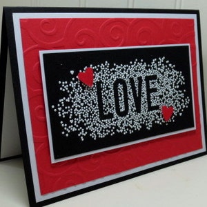 Handmade LOVE Card: Stampin Up, Anniversary or Loved One Card image 3