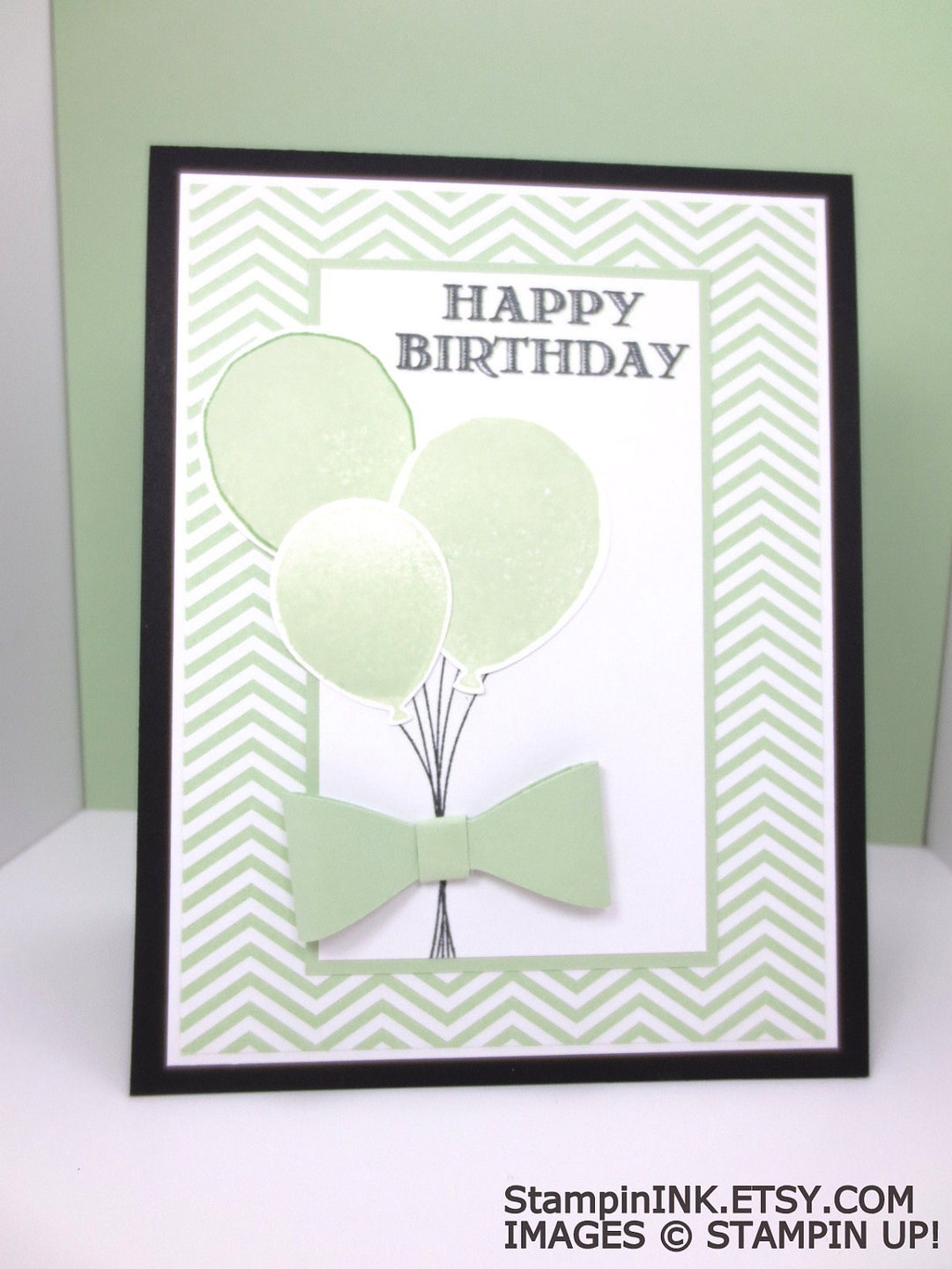 Handmade Birthday Card: Stampin Up Birthday Balloons Happy - Etsy