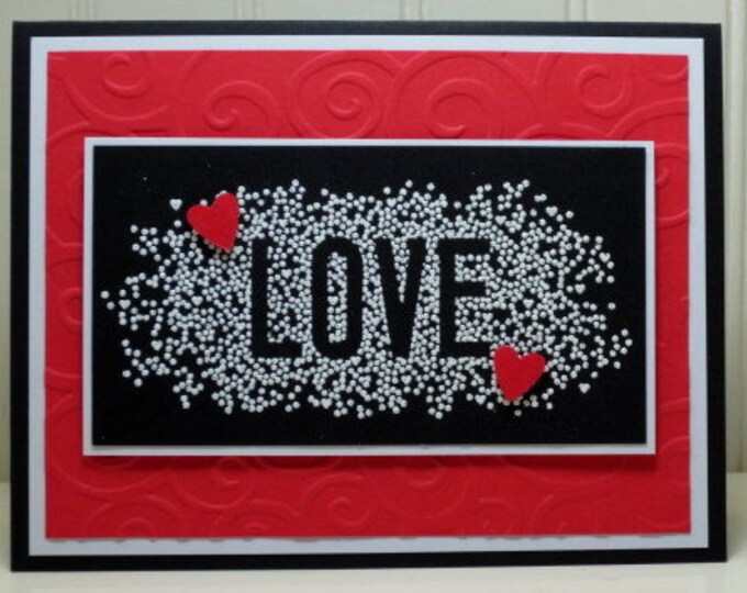 Handmade LOVE Card Stampin Up Anniversary or Loved One Card Etsy