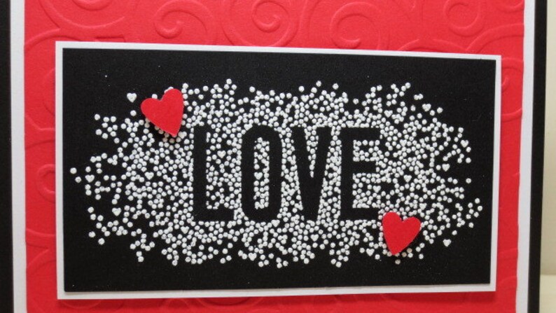 Handmade LOVE Card: Stampin Up, Anniversary or Loved One Card image 4