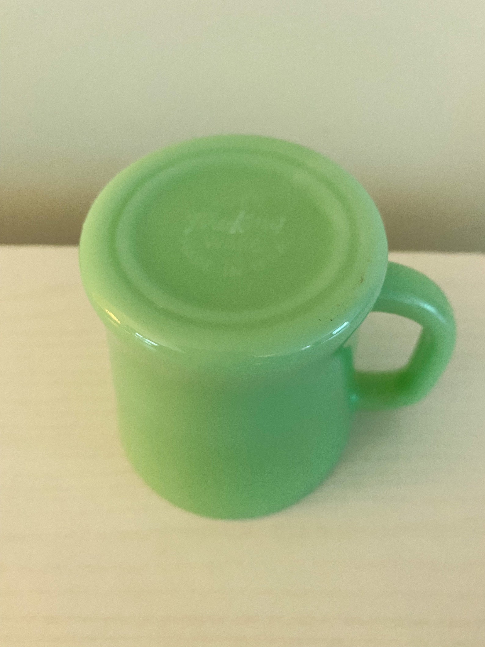 Vintage FireKing Jadeite D Handle Mug Etsy