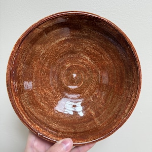 Brown and Tan Bowl | Medium Ceramic Bowl or Catchall