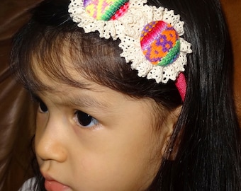 Handmade Peruvian Headband for girls.