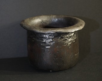 Hand-Forged Flower Pot - Heavy Metal Steel Planter