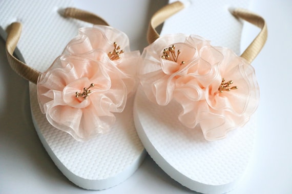Bridesmaid Flip Flops BRIDAL Flip Flops WEDDING Flip | Etsy