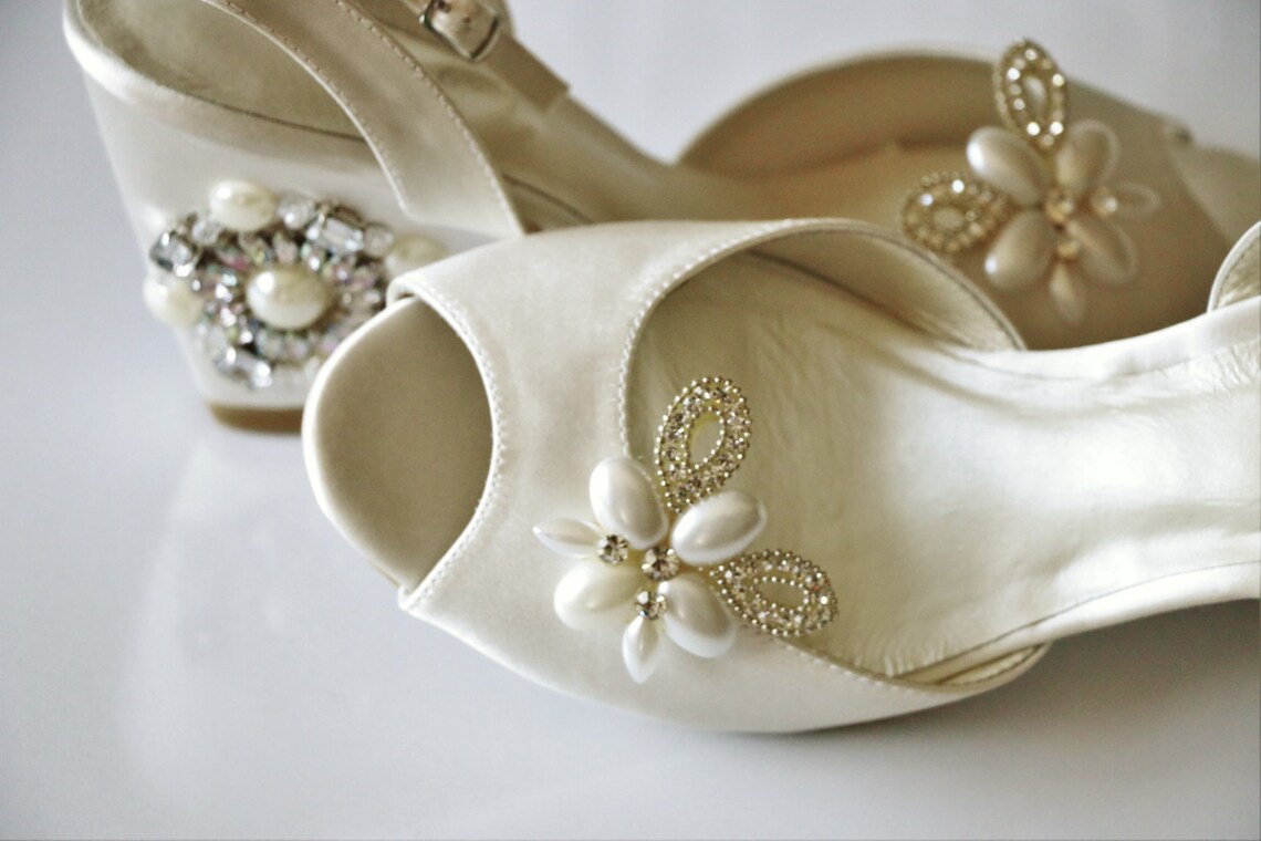 Bridal Shoe Clips Rhinestone shoe clipsShoe Clipswedding Etsy