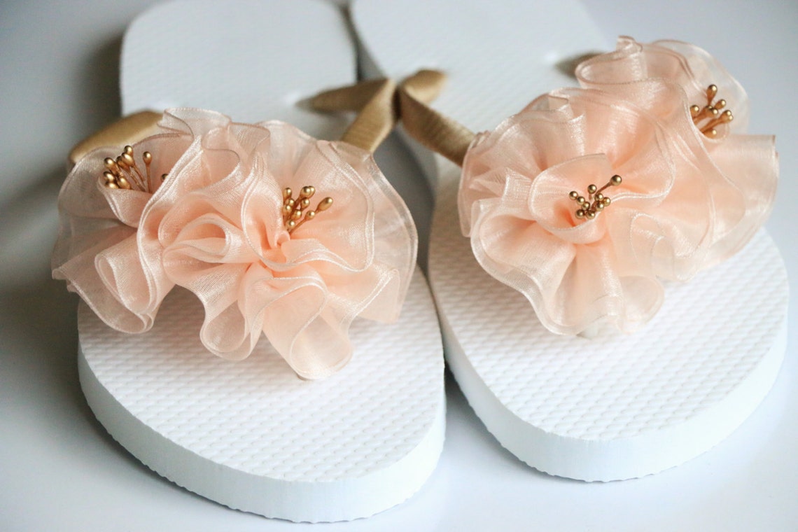 Bridesmaid Flip Flops BRIDAL Flip Flops WEDDING Flip | Etsy