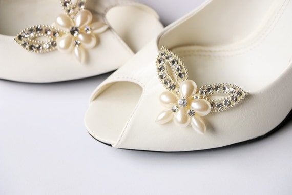 Bridal Shoe Clips Rhinestone shoe clipsShoe Clipswedding | Etsy
