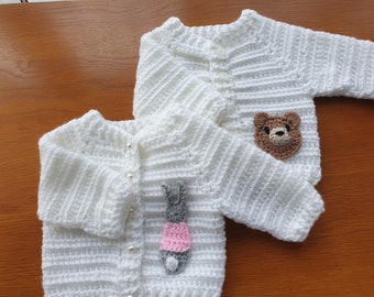 Crochet Baby Hoody/Cardigan