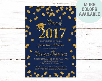High School Graduation Invitations Etsy