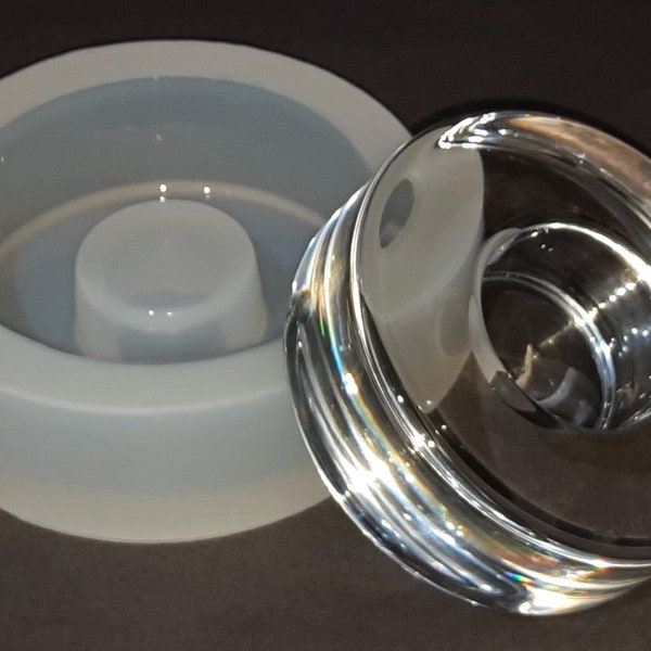 Cylindre rond Chunky Tea Light 9.5cm Diamètre.  Petit 3.5cm de haut.