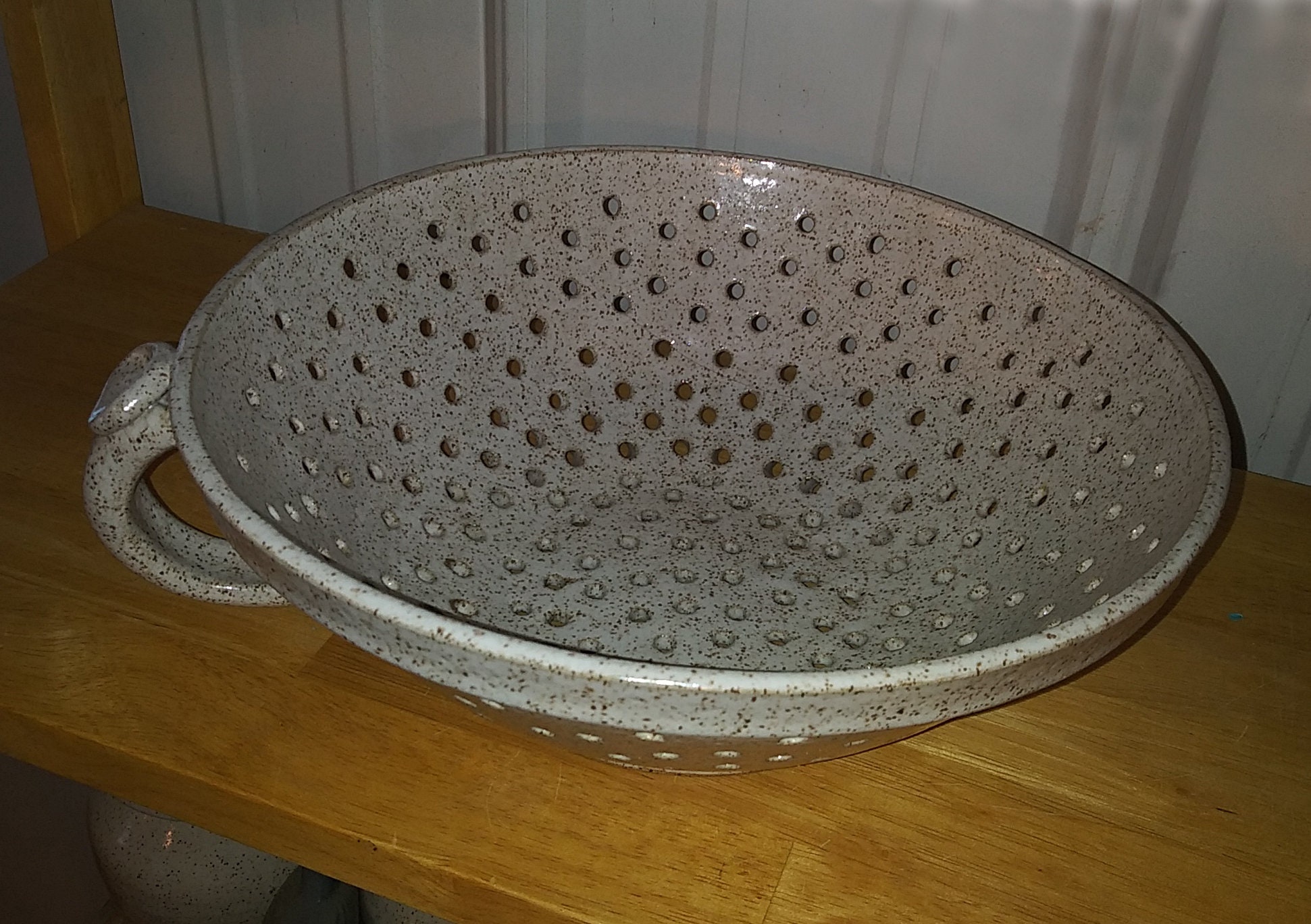 Ceramic Colander Extra Large Colander Etsy