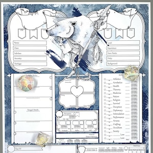 Pathfinder Druid Character Sheet Printable