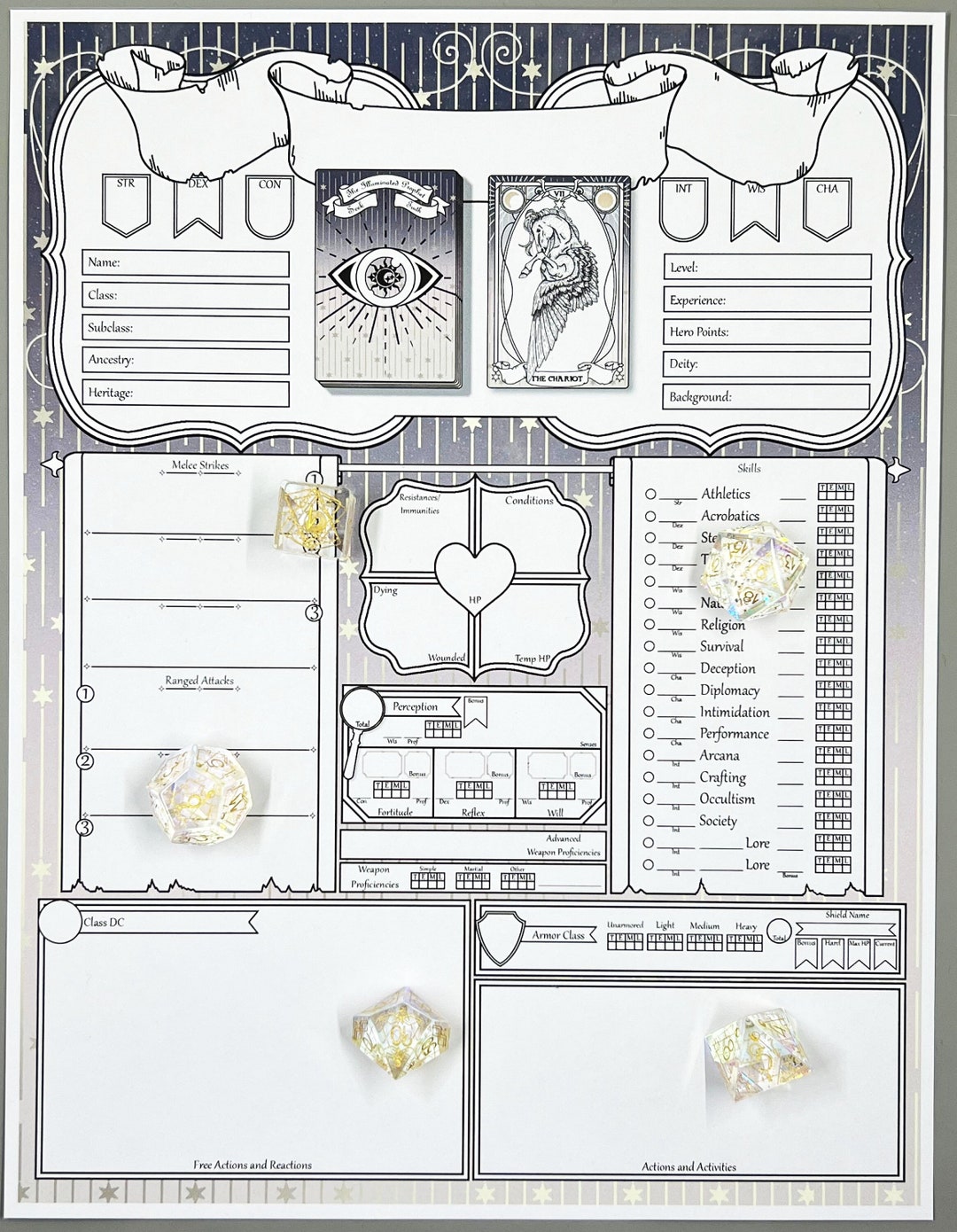 The Oracle Pathfinder Pathfinder 2e Character Sheet Pathfinder