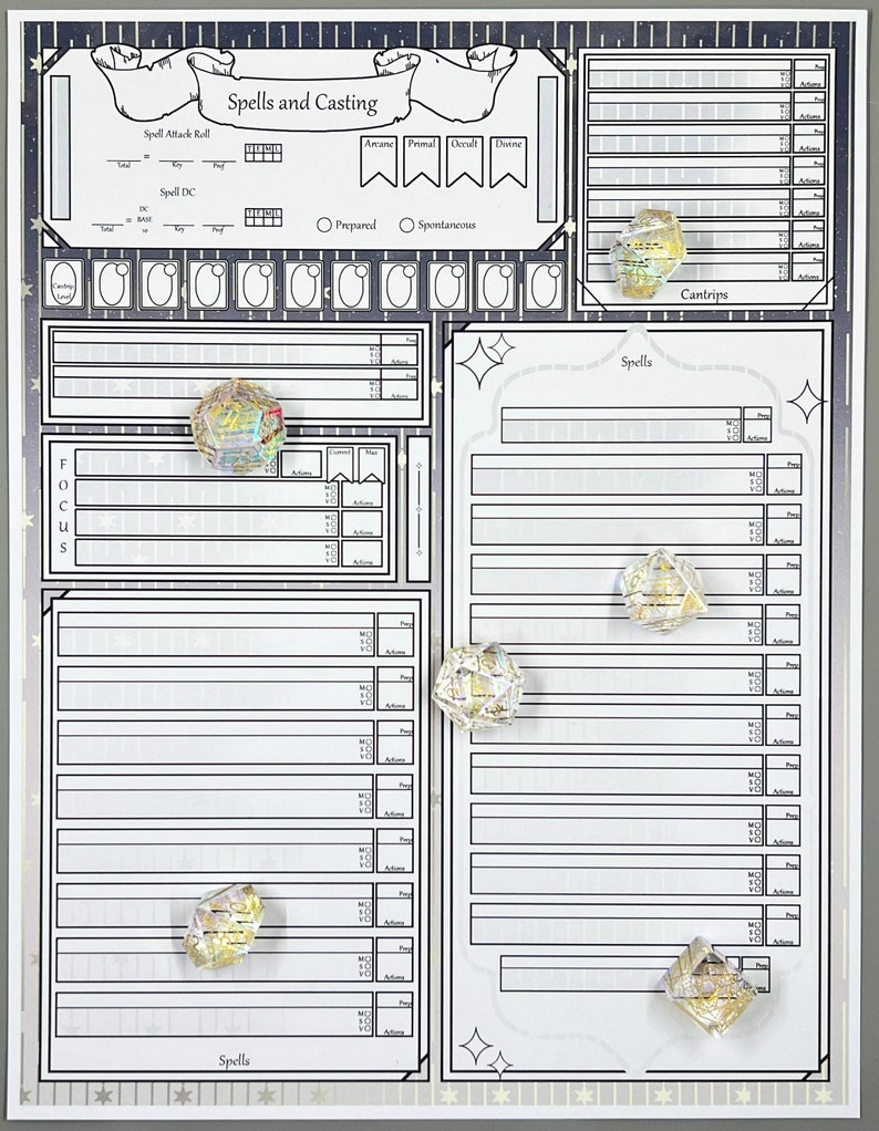 Pathfinder the Oracle 2e Character Sheet Digital Download - Etsy