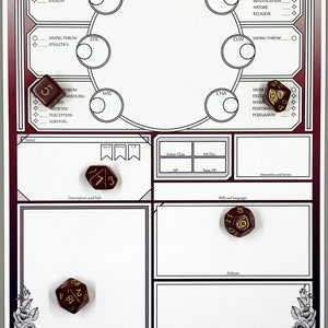 Vampire Dnd 5e Character Sheet | Dnd Character Journal | Dungeons and ...