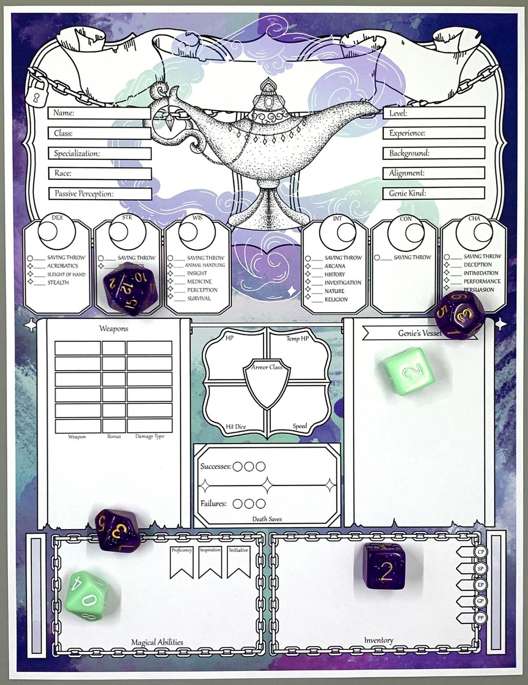 Warlock Dnd 5e Character Sheet | Dnd Character Journal | Dungeons and ...