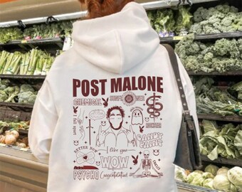 Post Malone Rap Music Merch Shirt Austin Album Rap 90s Tee Post Malone Tour Rapper Gift Bootleg Inspired Sweatshirt Unisex