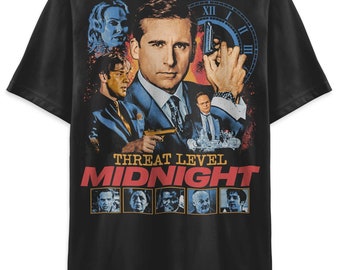 The Office Threat Level Midnight Retro Vintage Unisex Classic T-Shirt