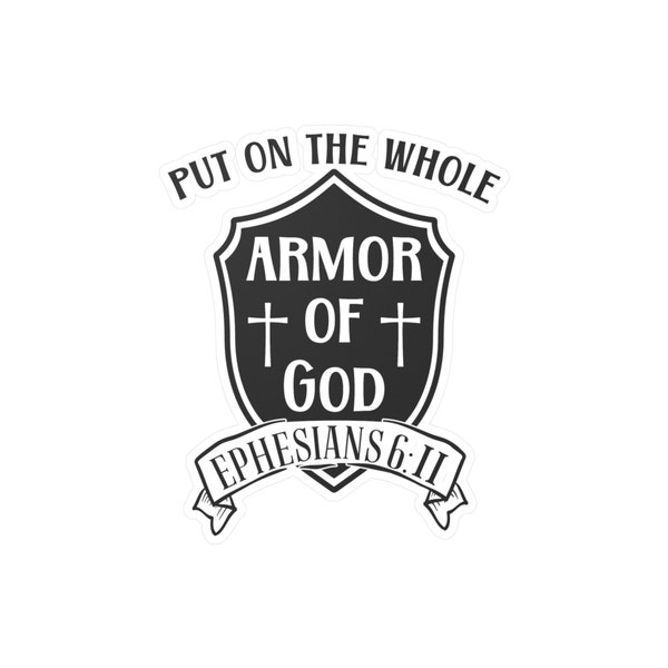 Armor of God Decal Etsy
