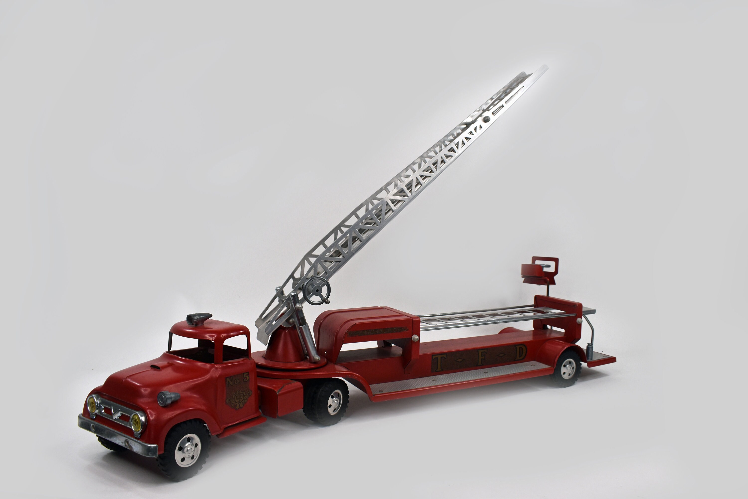 1957 Tonka TFD Aerial Hook and Ladder Fire Truck No 5 Etsy
